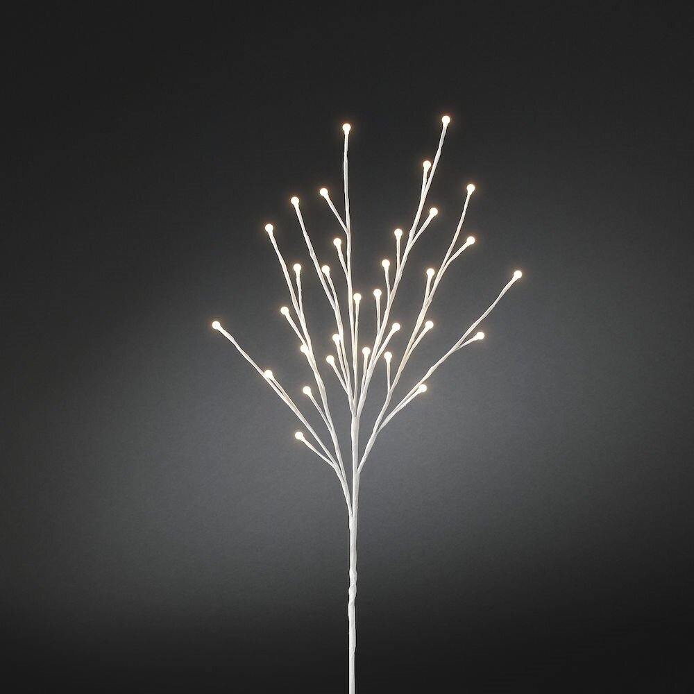 Dekoratyvinė šakelė, 100 cm, 32 LED, baltas kaina ir informacija | Lauko šviestuvai | pigu.lt