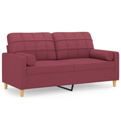 Sofa vidaXL, raudona kaina ir informacija | Sofos | pigu.lt