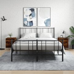 Spintelė prie lovos vidaXL, ruda kaina ir informacija | Spintelės prie lovos | pigu.lt