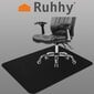 Apsauginis kėdės kilimėlis Ruhhy, juodas kaina ir informacija | Biuro kėdės | pigu.lt