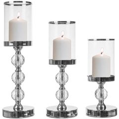 Candlestick-lantern set of 3 pcs. Ruhhy 22314 kaina ir informacija | Žvakės, Žvakidės | pigu.lt