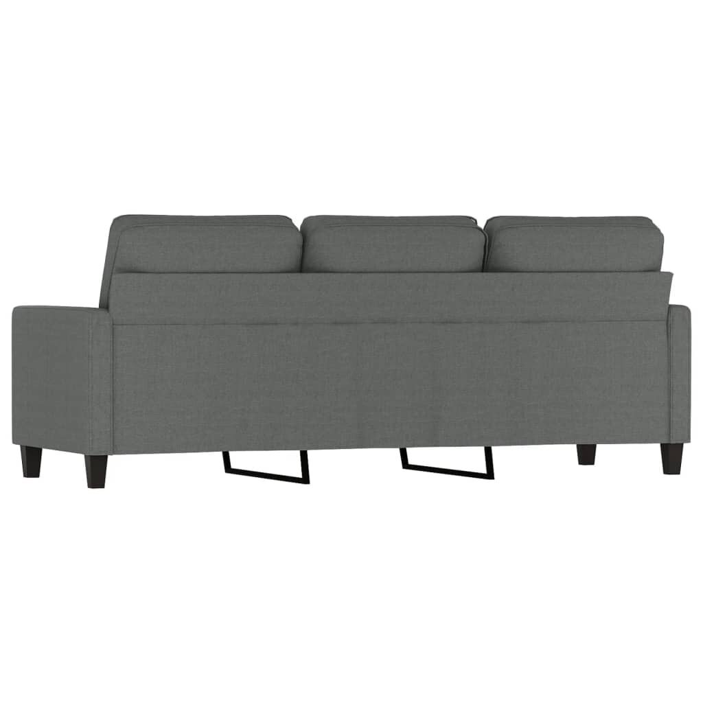 Trivietė sofa vidaXL, pilka kaina ir informacija | Sofos | pigu.lt