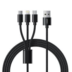 Veger USB to Type C + Apple Lightning 8-pin + Micro, 1,2m. kaina ir informacija | Kabeliai ir laidai | pigu.lt