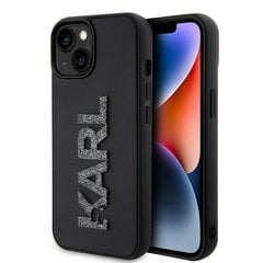 Karl Lagerfeld KLHCP15M3DMBKCK iPhone 15 Plus | 14 Plus 6.7" czarny|black hardcase 3D Rubber Glitter Logo цена и информация | Чехлы для телефонов | pigu.lt