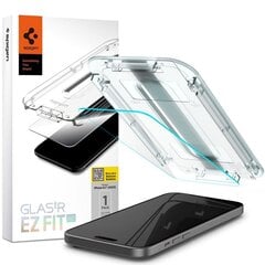 Spigen Glas.TR EZ Fit Iphone 15 kaina ir informacija | Apsauginės plėvelės telefonams | pigu.lt