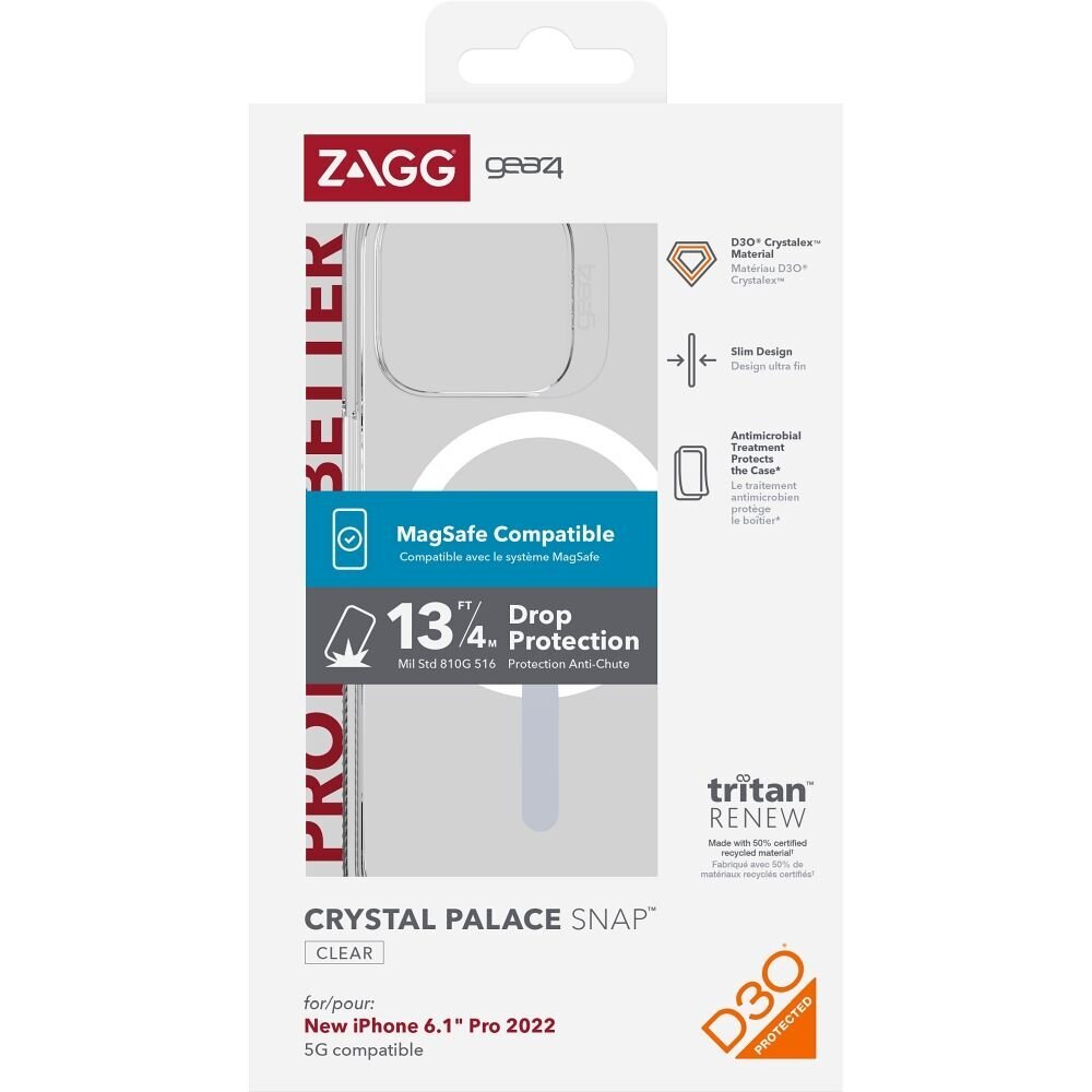 Zagg Gear4 Crystal Palace case kaina ir informacija | Telefono dėklai | pigu.lt