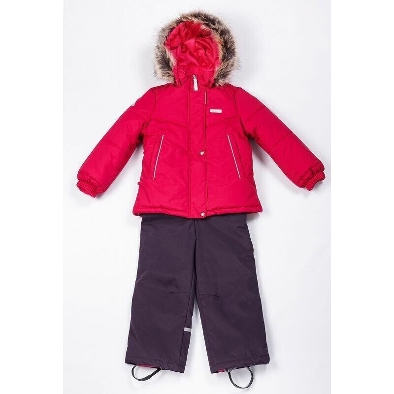 Lenne žiemos komplektas mergaitėms, raudonas/mėlynas цена и информация | Žiemos drabužiai vaikams | pigu.lt