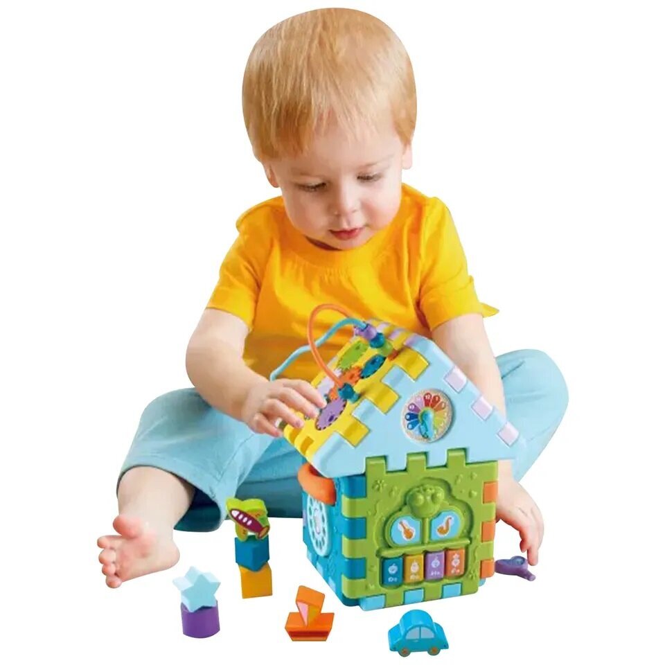 Užimtumo namas vaikams Huanger 9-in-1 kaina ir informacija | Žaislai kūdikiams | pigu.lt