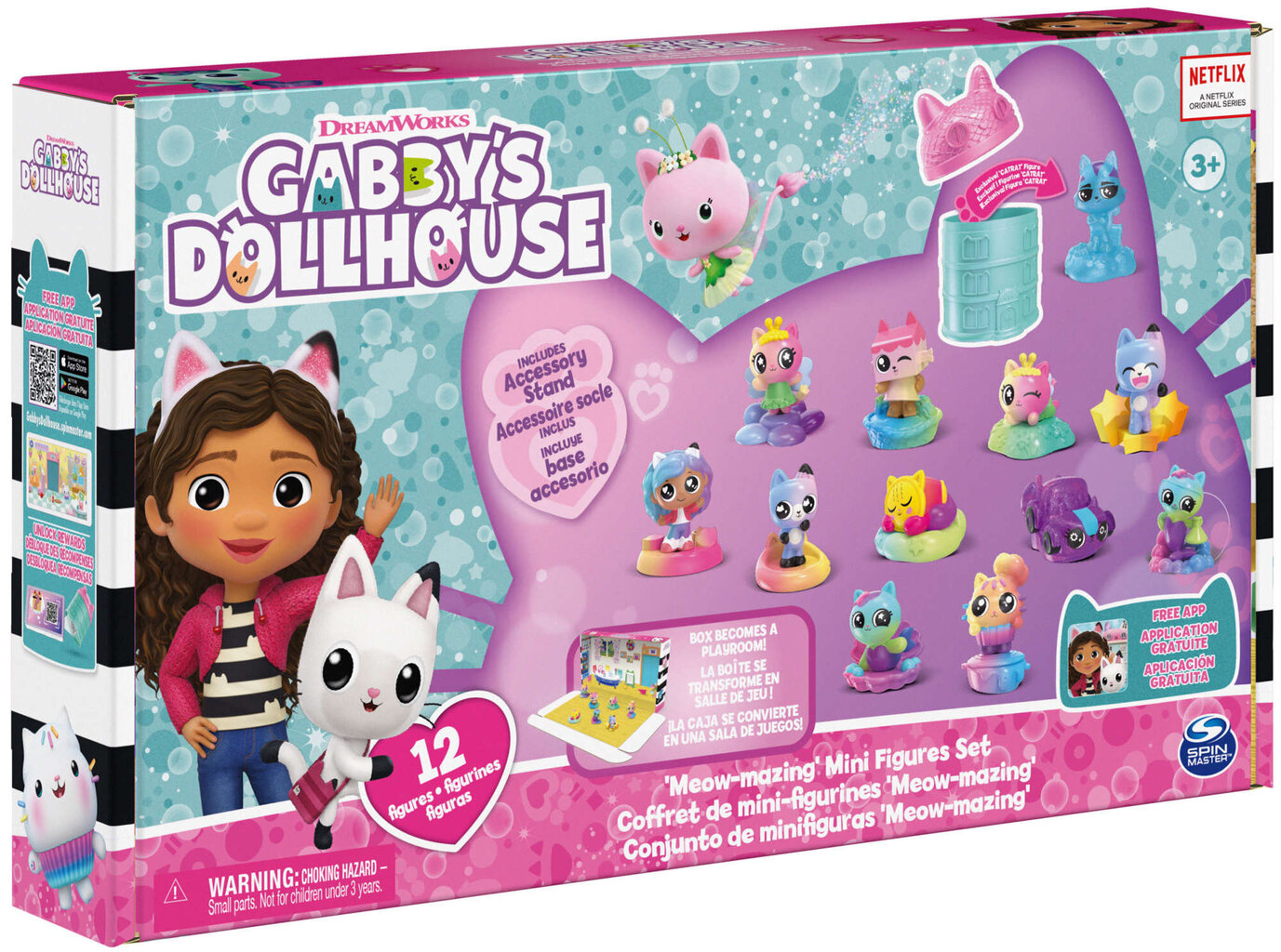 Kačių figūrėlių rinkinys Gabby's Dollhouse, 12 d. kaina ir informacija | Žaislai mergaitėms | pigu.lt