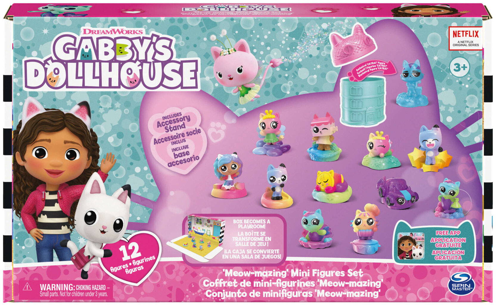 Kačių figūrėlių rinkinys Gabby's Dollhouse, 12 d. kaina ir informacija | Žaislai mergaitėms | pigu.lt