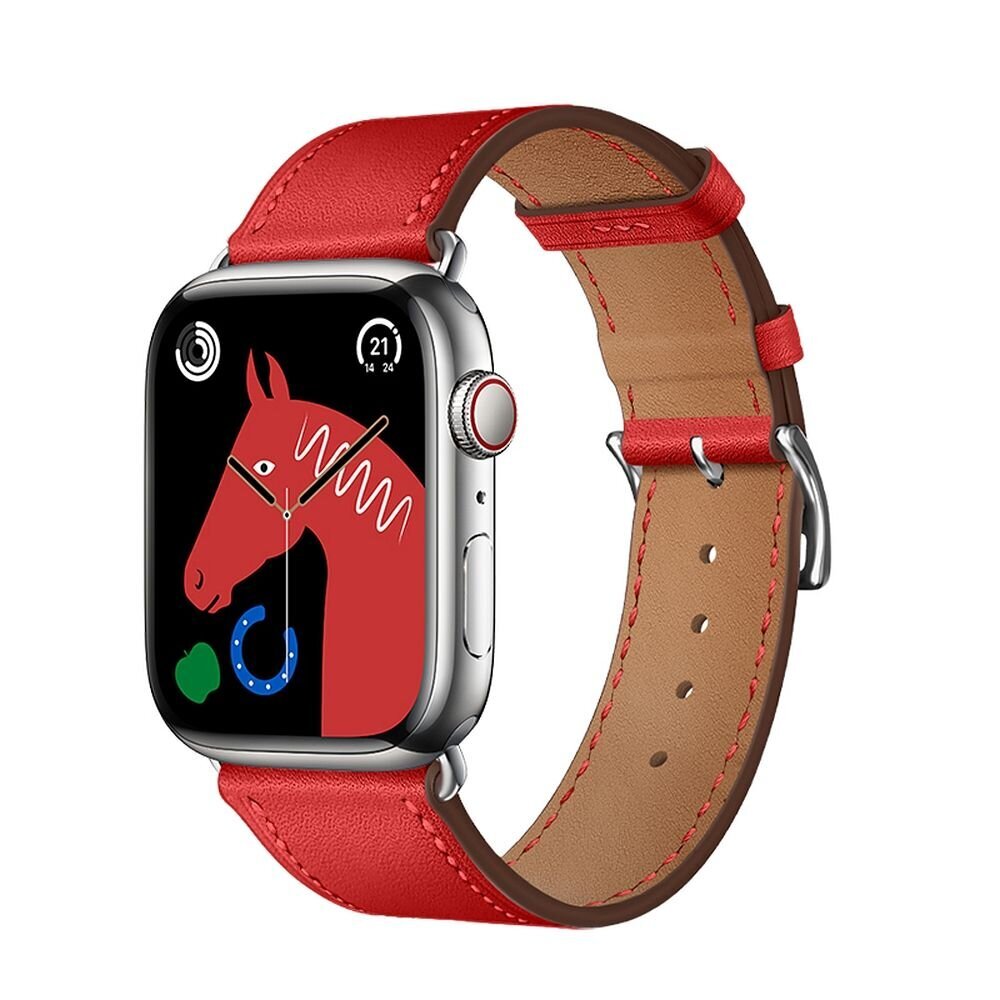 Hoco Apple Watch 38/40/41mm WA17 red цена и информация | Išmaniųjų laikrodžių ir apyrankių priedai | pigu.lt