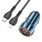 Automobilinis įkroviklis Hoco Type C + USB QC3.0 20W kaina ir informacija | Automobilių 12V el. priedai | pigu.lt