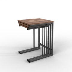 Кофейный столик Asir, 105x32,6x60 см, коричневый/черный цена и информация | Журнальные столики | pigu.lt