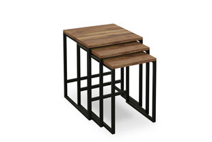 Кофейный столик Asir, 105x32,6x60 см, коричневый/черный цена и информация | Журнальные столики | pigu.lt