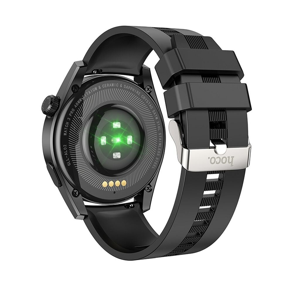 Hoco Y9 Black kaina ir informacija | Išmanieji laikrodžiai (smartwatch) | pigu.lt