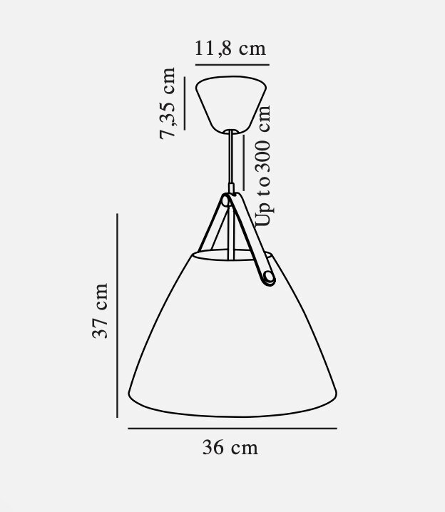 Nordlux pakabinamas šviestuvas Strap 84343009 kaina ir informacija | Pakabinami šviestuvai | pigu.lt