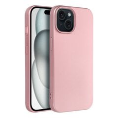 Metallic dėklas skirtas Iphone 15, vaaleanpunainen kaina ir informacija | Telefono dėklai | pigu.lt