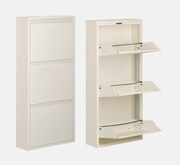 Шкаф с полками Asir, 50x103x15см, белый цена и информация | Полки для обуви, банкетки | pigu.lt