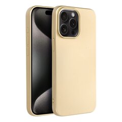 Metallic dėklas skirtas Iphone 15 Pro max, auksas kaina ir informacija | Telefono dėklai | pigu.lt