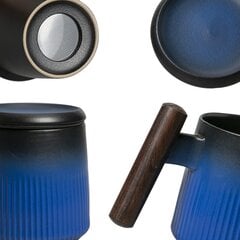 Чашка чайная с ситечком и крышкой, 375 мл цена и информация | Стаканы, фужеры, кувшины | pigu.lt