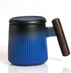 Чашка чайная с ситечком и крышкой, 375 мл цена и информация | Стаканы, фужеры, кувшины | pigu.lt