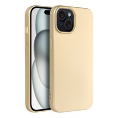 Metallic Чехол для Iphone 15, золото цена и информация | Чехлы для телефонов | pigu.lt