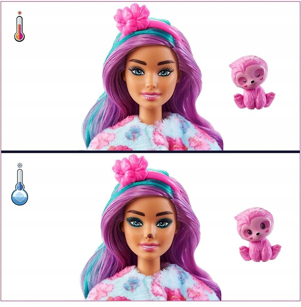 Lėlė Barbie Cutie Reveal Sloth Serija 2 Fantasy Land kaina ir informacija | Žaislai mergaitėms | pigu.lt