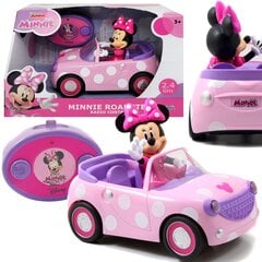 Машинка с дистанционным управлением Dinsey Minnie Mouse, розовая цена и информация | Игрушки для девочек | pigu.lt