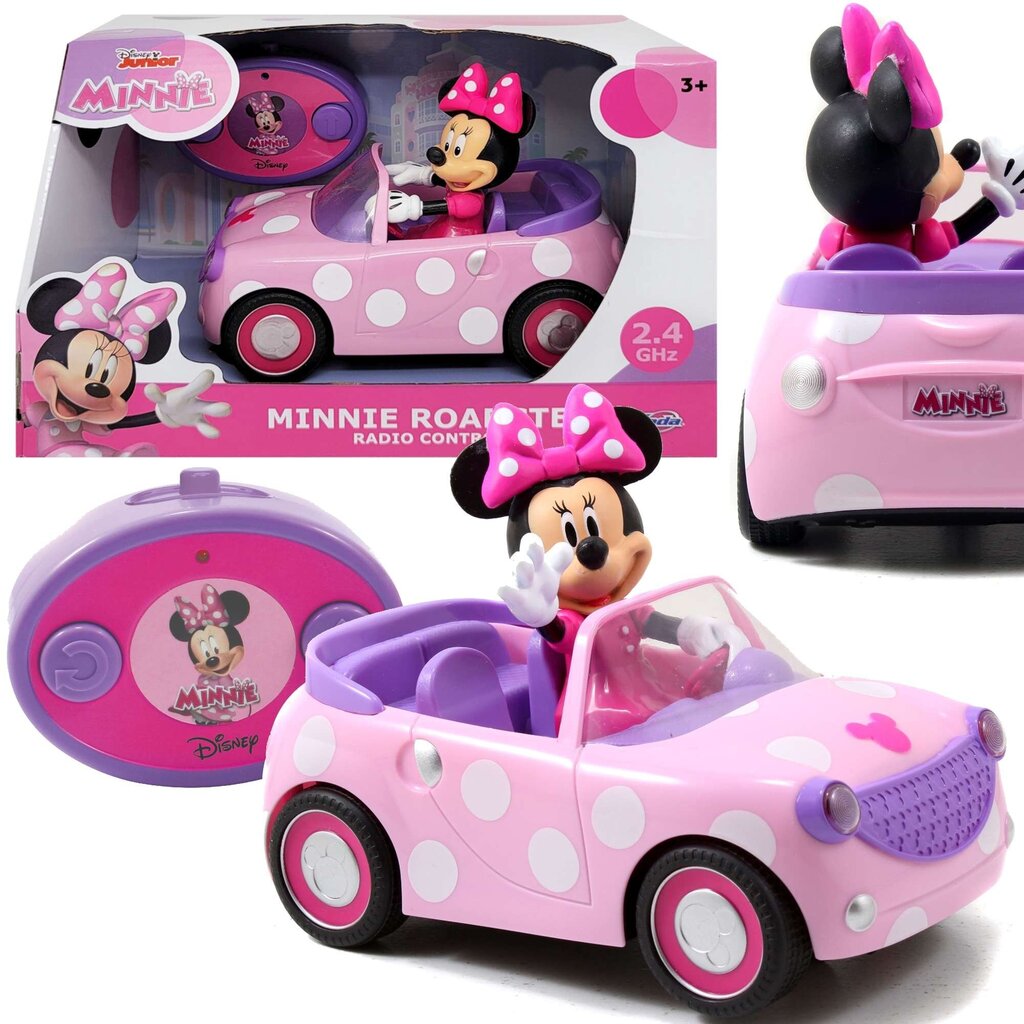 Nuotoliniu būdu valdomas automobils Dinsey Minnie Mouse, rožinis цена и информация | Žaislai mergaitėms | pigu.lt