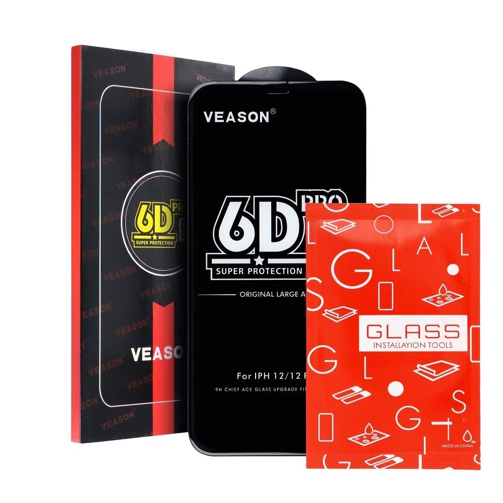 Veason 6D Pro Tempered Glass цена и информация | Apsauginės plėvelės telefonams | pigu.lt