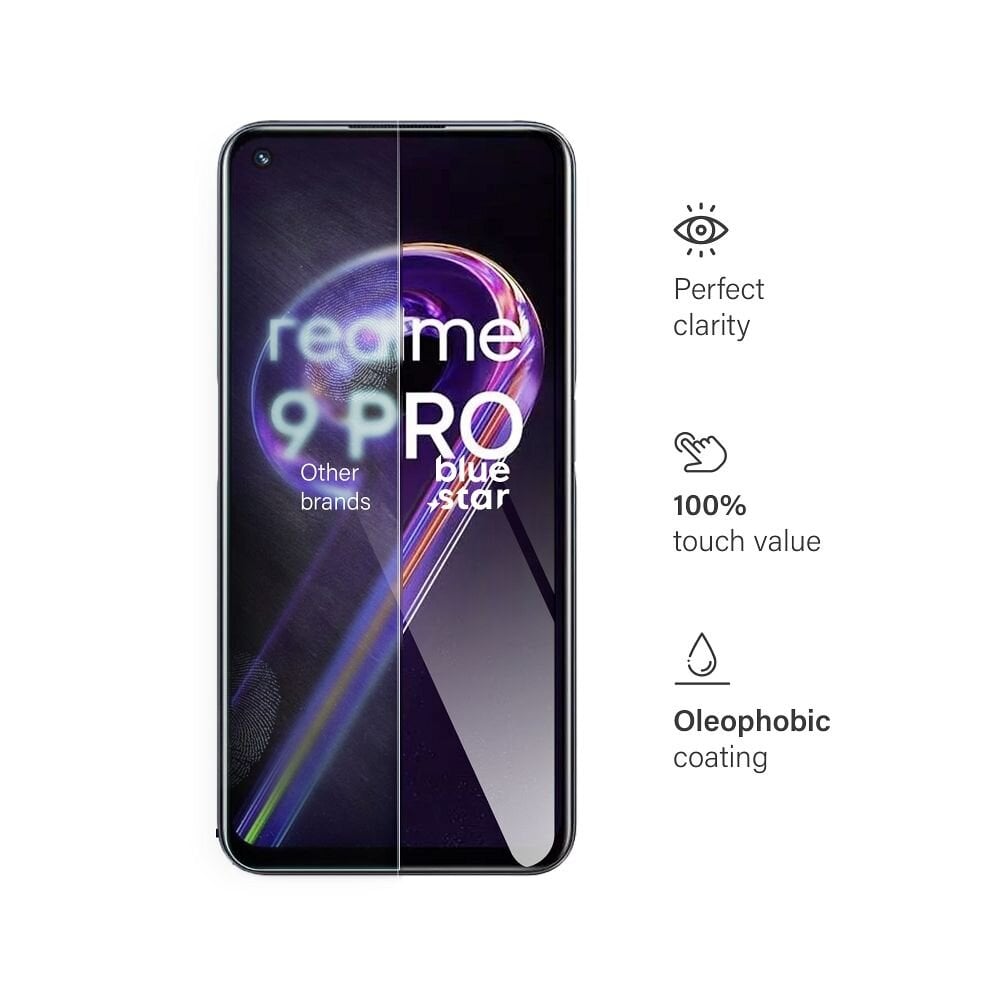 Blue Star Realme 9 Pro kaina ir informacija | Apsauginės plėvelės telefonams | pigu.lt