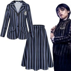 Kostiumas Wednesday Addams, 160 dydis цена и информация | Карнавальные костюмы | pigu.lt