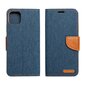 CANVAS Book case for XIAOMI Redmi NOTE 11 / 11S navy blue цена и информация | Kalendoriai, darbo knygos | pigu.lt