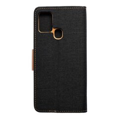 CANVAS Book case for SAMSUNG A21s black цена и информация | Календари, ежедневники | pigu.lt