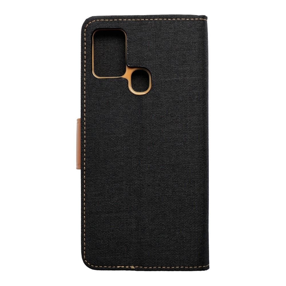 CANVAS Book case for SAMSUNG A21s black kaina ir informacija | Kalendoriai, darbo knygos | pigu.lt