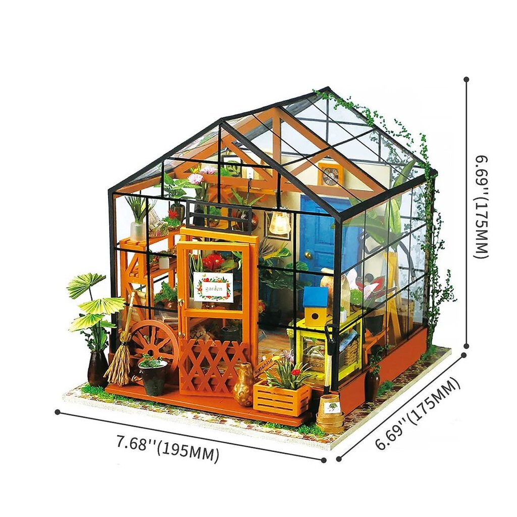 Mini namas 3D konstruktorius TM Varvikas - Cathy's flower house RB003e цена и информация | Konstruktoriai ir kaladėlės | pigu.lt