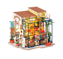 3D конструктор деревянная сборная миниатюра - румбокс Цветочный магазин RB014e цена и информация | Конструкторы и кубики | pigu.lt