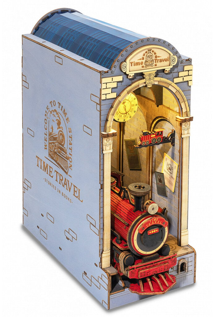 Mini namas 3D konstruktorius TM Varvikas - Time Travel Book nook kit RDS006e kaina ir informacija | Konstruktoriai ir kaladėlės | pigu.lt