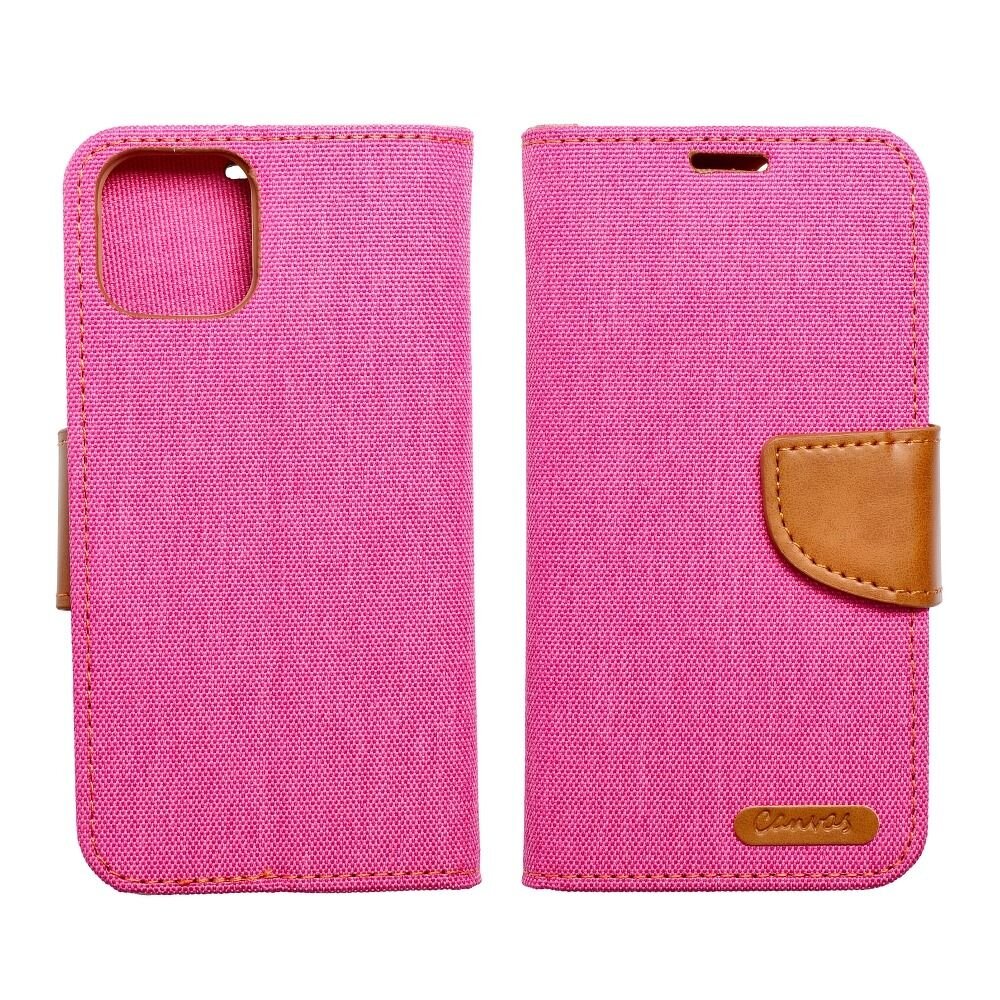 CANVAS Book case for SAMSUNG A53 5G pink kaina ir informacija | Kalendoriai, darbo knygos | pigu.lt