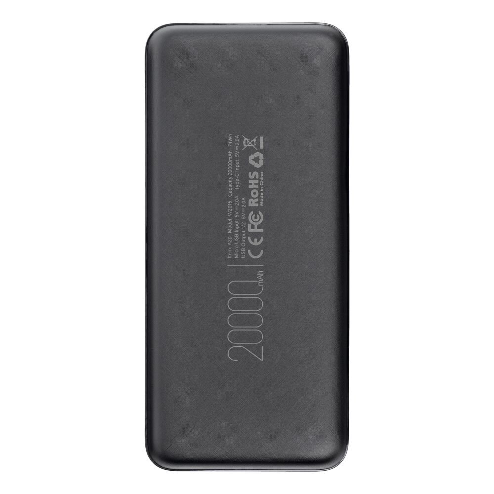 Veger A20 20 000mAh kaina ir informacija | Atsarginiai maitinimo šaltiniai (power bank) | pigu.lt