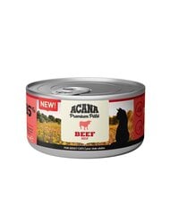 Acana Premium Pate Beef с говядиной, 24х85 г цена и информация | Консервы для кошек | pigu.lt