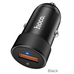 HOCO car charger USB QC3.0 4A 18W Fully Power Z32A black цена и информация | Автопринадлежности | pigu.lt