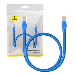 Round Cable Baseus Ethernet RJ45, Cat.6, 0,5m (blue) цена и информация | Кабели и провода | pigu.lt