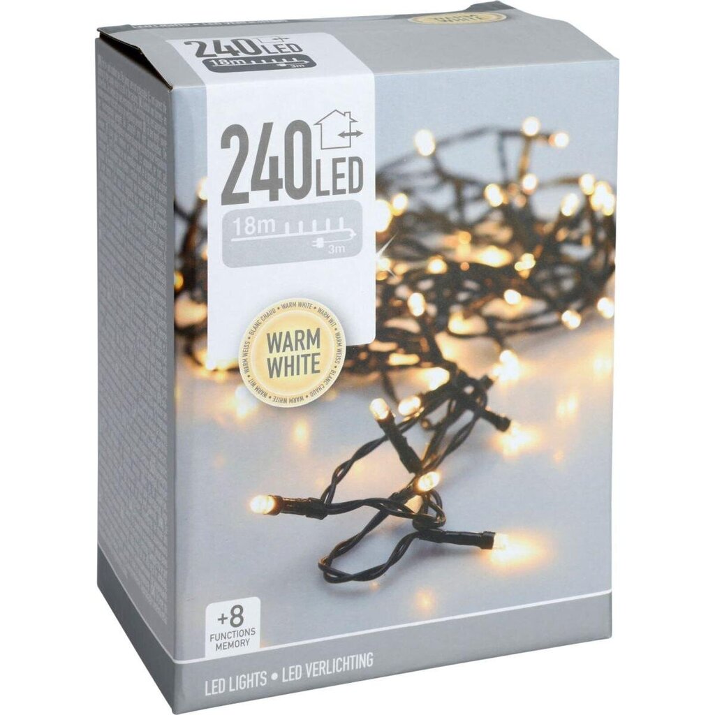 Kalėdinė girlianda, 240 LED, 18 m цена и информация | Girliandos | pigu.lt