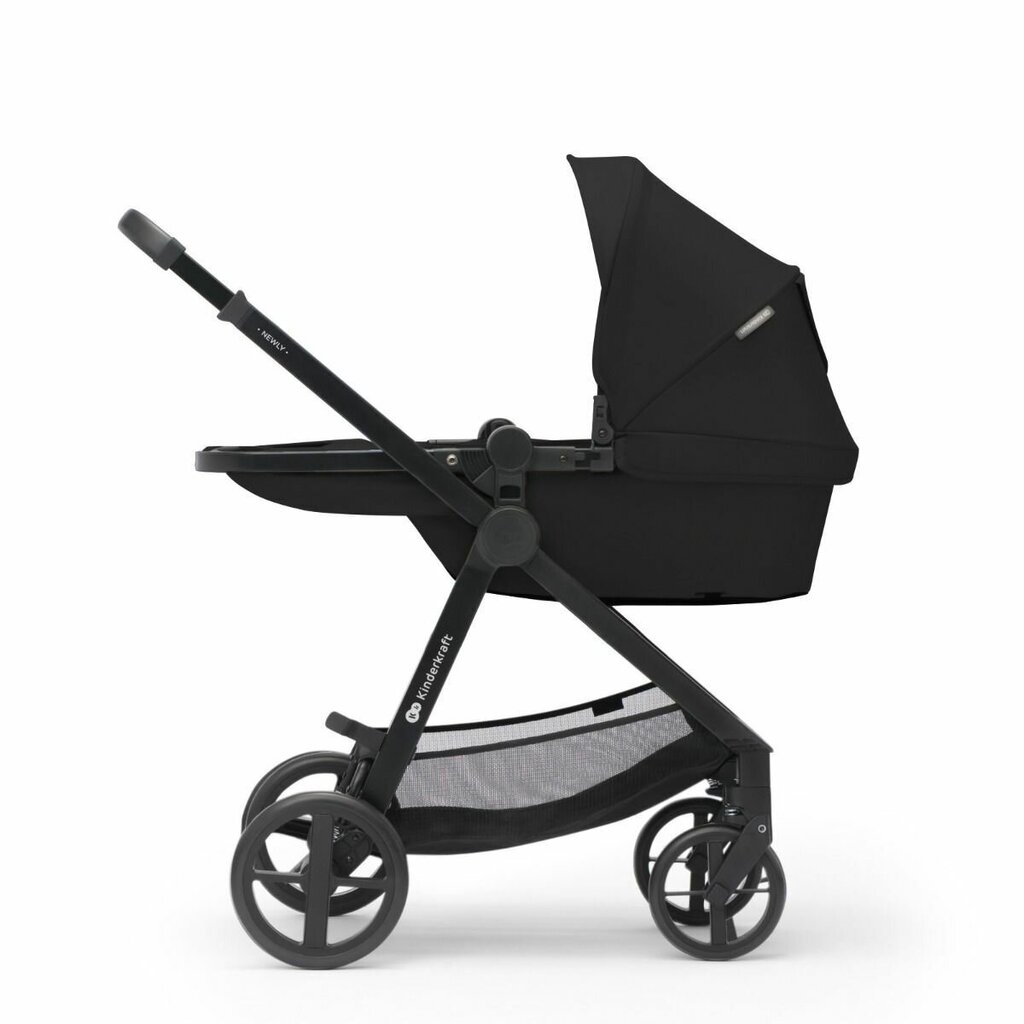 Universalus vežimėlis Kinderkraft Newly 4in1 Mink Pro, black kaina ir informacija | Vežimėliai | pigu.lt