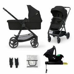 Универсальная коляска Kinderkraft Newly 4in1 Mink Pro, black цена и информация | Коляски | pigu.lt