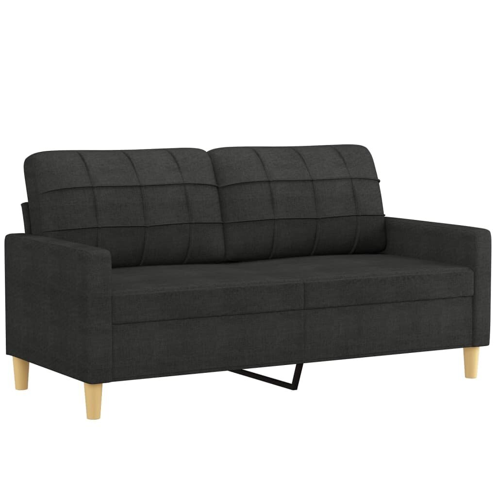 Sofa vidaXL, juoda kaina ir informacija | Sofos | pigu.lt