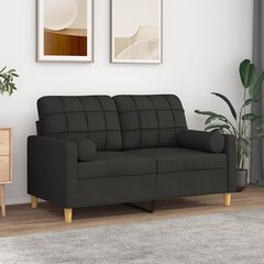 Sofa vidaXL, juoda kaina ir informacija | Sofos | pigu.lt