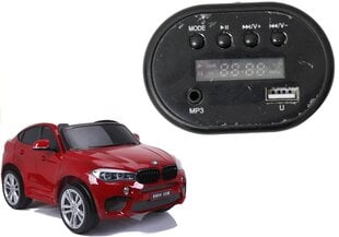 Muzikinis skydelis vaikiškam elektromobiliui BMW X6M kaina ir informacija | Elektromobiliai vaikams | pigu.lt