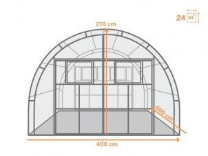 4x6 м Agronom 4мм цена и информация | Теплицы | pigu.lt